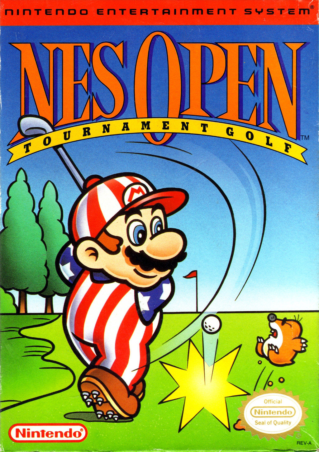 NES Open Tournament Golf Cover