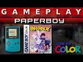 Video Gameplay : Paperboy (Gameboy Color)