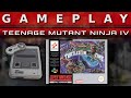 Video Gameplay : Teenage Mutant Ninja Turtles IV (SNES)