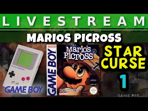 Livestream - Playthrough - Marios Picross Star Curse (Gameboy) Teil 1