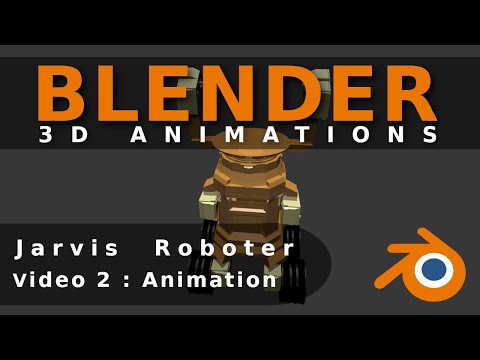 Blender - Animation Jarvis Roboter (Video 2)