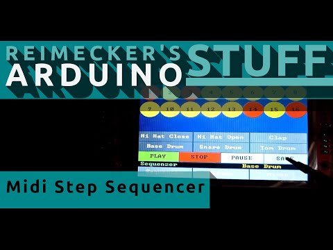 Arduino Midi Step Sequencer (MI0283QT2)