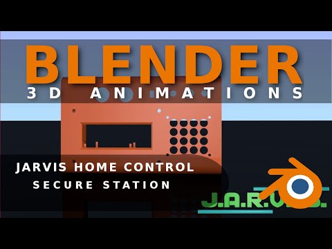 Blender - Animation Jarvis Home Control & Automation System -  Sicherheitsstation