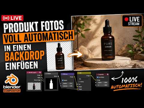 RTV - Livestream - Produkt Fotos automatisch in Background kopieren (OHNE KI)