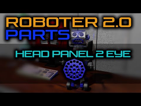 Arduino Roboter 2.0 - Parts (Head Panel 2 Eye)