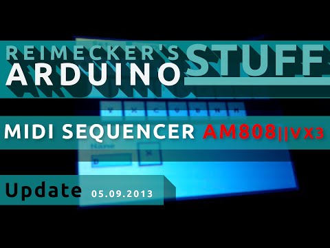 Arduino Midi Sequencer AM808 VX3 - Keyboard for Set Names (05.09.2013)