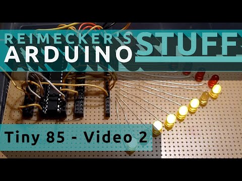 Arduino Tiny 85 Versuchsplatine Model 1