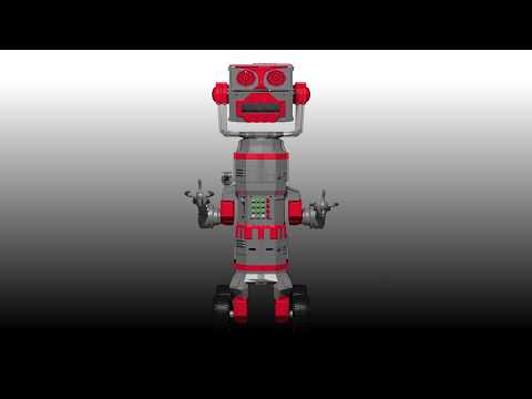 Reimecker TV - Roboter V2 Mini Bausatz Model Animation Reimecker TV - Roboter V2 Mini Bausatz Model Animation
