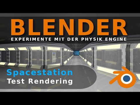 Blender - Spacestation Test Rendering 4k 60 FPS
