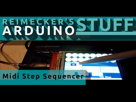 Arduino Midi Step Sequencer 1.0 (MI0283QT2) an Roland Sound Canvas SC 155 (DEMO)