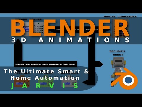Blender - Animation Jarvis Home Automation (Version 2)